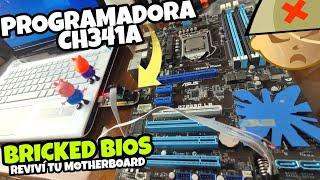 DAMAGED BIOS REPAIR CORRUPT BIOS in MOTHERBOARD LIKE FLASHING EEPROM WITH CH341A USB PROGRAMMER