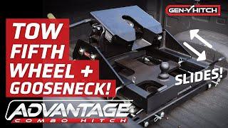 The ADVANTAGE Combo Hitch | Gooseneck to Fifth Wheel Towing with a simple SLIDE!