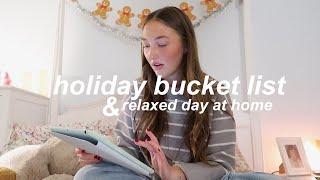 making a holiday bucket list | vlogmas day 2