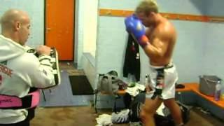 Nathan 'The Carnage' Corbett Backstage @ MuayThai Premier League
