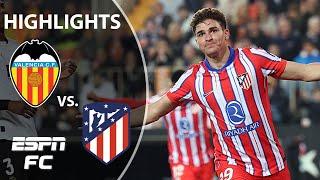  JULIAN ALVAREZ BRACE  Valencia vs. Atletico Madrid | LALIGA Highlights | ESPN FC