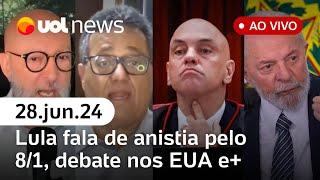 Lula comenta anistia pelo 8 de janeiro; ex-CEO das Americanas é preso + notícias | UOL News