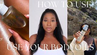 Don't get burnt using bodyoils this summer | How to use your body oils this summer