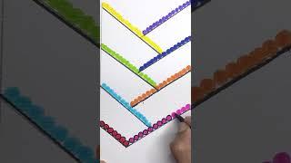 Easy Drawing Beads stack #shortstoday #shortsfeed #ytshorts #art #shorts #timelapsedrawing