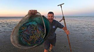 How to collect Lugworm - A simple, effective method to SAVE Money and catch fish more Fish!