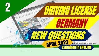 New Questions German Driving License English Theory Test Driving License Exam April 2023