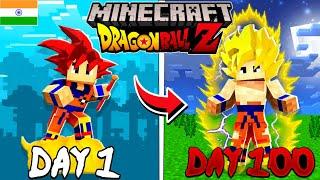 I survived 100 days in minecraft dragon ball z as goku || 100 days as a Goku || goku 100 days, wiz x