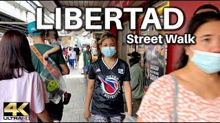 Real Street Scenes from LIBERTAD Pasay City Philippines - Walking Tour [4K]