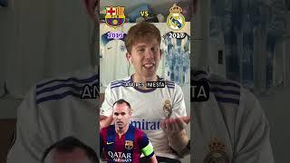 Barcelona 2015 vs Real Madrid 2017 Combined XI  #shorts