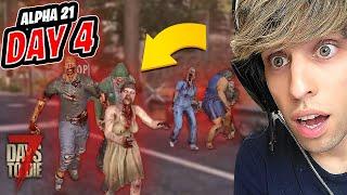 Big Horde Of Zombies! | 7 Days To Die A21 DAY 4