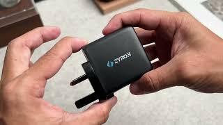 Zyron 67W USB-C GaN Travel Charger with AU EU UK US adapters