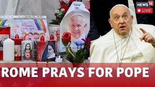 Pope Francis Health Updates LIVE |Rome Pray For A Pope's Better Health At Church of Santa Maria N18G