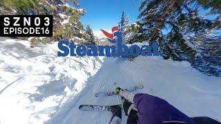 skiing CHRISTMAS TREE BOWL at STEAMBOAT SPRINGS! | vanlife colorado