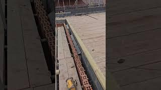 Wallplate on ready for roof.english  building at it best #bricklayers #construction #satisfying