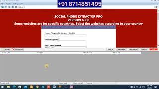 Social Phone Extractor || Extract phone numbers from Social Media sites