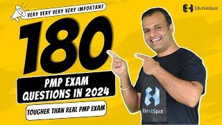 PMP Exam 2024 - 180 Scenario Based Questions and Answers Like Actual PMP Exam [FREE MOCK TEST]