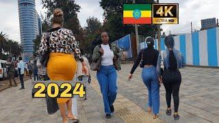 Beautiful Girls on street of Addis Ababa,  Ethiopia ,  Addis Ababa walking Tour 2024