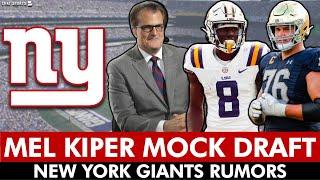 NEW Mel Kiper Mock Draft: NFL Draft Expert Predicts Giants Draft THIS PLAYER | NY Giants Rumors