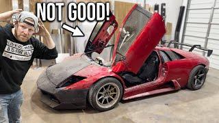 My Crashed $150,000 Lamborghini Muricelago Door Was Hiding Some NASTY DAMAGE