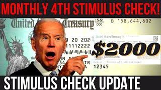 WHOA! $2000 MONTHLY 4th Stimulus Check + $15k House Credit + $1400 Check Dates