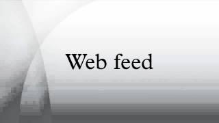 Web feed