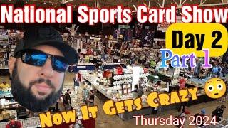 National Sports Card Show Day 2 Part 1 Cards in Cases and The Start of Chaos! #NSCC24