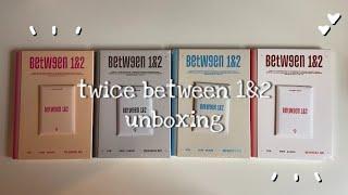 twice between 1&2 album unboxing 