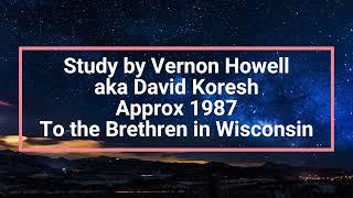 David Koresh to the Brethren in Wisconsin