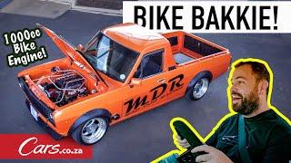 The Bike Bakkie! Honda CBR 1000cc engine in a Nissan 1400 - this thing is mental