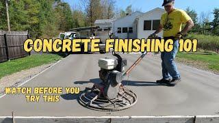 Beginner and DIY Concrete Slab Finishing - Watch Before Doing This!
