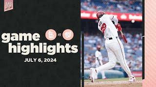 Cardinals vs. Nationals Game Highlights (7/6/24) | MLB Highlights