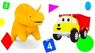 Apprendre les chiffres et les couleurs avec Dino le Dinosaure, Ethan le Camion Benne et Tiny Trucks!