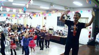 FESTA JUNINA NO SHIZUOKA KENJIN - Dança de Quadrilha comandado pelo prof.Marcos Otsu