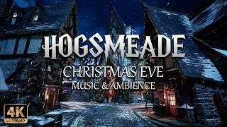 Christmas Eve in Hogsmeade | 4K Cinematic Harry Potter Music & Ambience