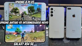 GALAXY A54 5G VS IPHONE 8 PLUS TESTE DE VELOCIDADE E DESEMPENHO 