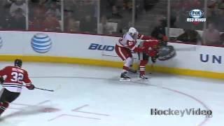 Jonathan Ericsson gets kicked in the nuts by Patrick Kane . Apr 13, 2013