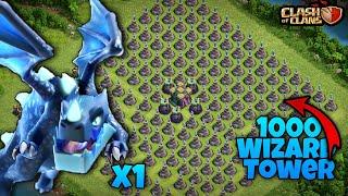 Electro Dragon vs 1 Lakh Wizard tower    | Clash of clans | Copeed