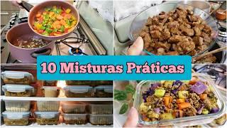 CARDÁPIO VARIADO FÁCIL E PRÁTICO | 10 MISTURAS PARA CONGELAR | COMIDA DIFERENTE A SEMANA TODA | Pt.3