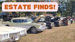 Oklahoma Car Collection Auction Walk Around! 1930s to 80s Cars, Trucks, Tractors & Thunderbirds!