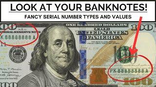 FANCY SERIAL NUMBER BANK NOTES WORTH TONS OF MONEY