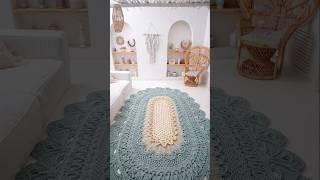 Вязаные ковры крючком из полиэфирного шнура. Видео мастер-классы #крючком #вязаныйковер #crochetrug