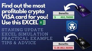 The best #Crypto Card!|EXCEL simulationFind out your perfect card|CRYPTO.COM #2