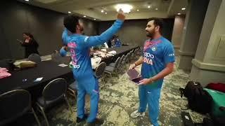 INDIAN CRICKET PLAYERS PLAYING HEADS UP GAME