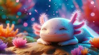 Cute axolotl White noise + soft music for sleep and relaxation