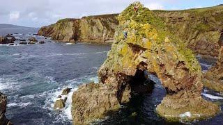 Explorer Climbs Stunning Irish Sea Stack