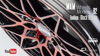 Jante MAM Wheels B2 Black Orange