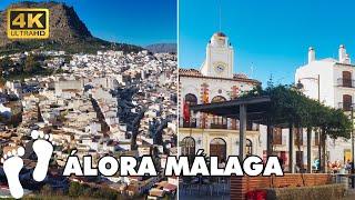 Discover ALORA Town (40 km from Malaga) 4K Walking Tour