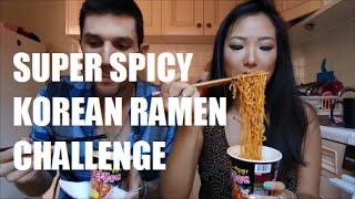 SUPER SPICY KOREAN RAMEN CHALLENGE!