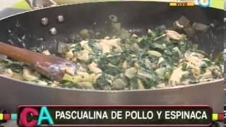 Pascualina de espinaca y pollo