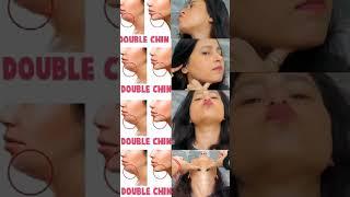 double chin yoga, wrinkle free face, glowing skin nd anti-aging #shorts